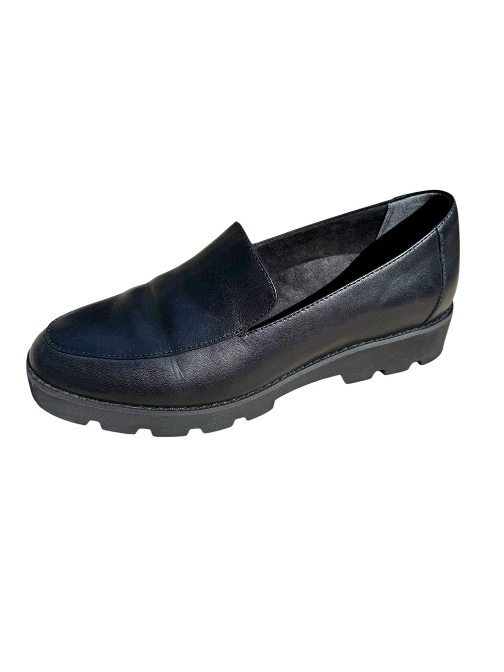 Vionic Kensley Loafer Slip-on Shoes Women's 7 Black Leather